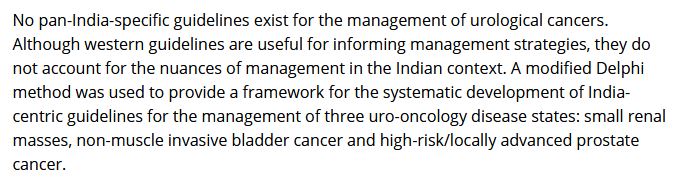 BJUI Compass (@bjuicompass) on Twitter photo Indian consensus statements on the management of small renal masses, non-muscle invasive #BladderCancer and high-risk/locally advanced #ProstateCancer
<a href="/usioffice/">Urological Society of India 🇮🇳</a> @DrSimon_UroOnc <a href="/nairajesh/">Rajesh Nair</a> <a href="/bhav_lad/">Bhav Radia</a> <a href="/prokarurol/">Prof. Prokar Dasgupta OBE</a> <a href="/DrAmitGhose/">Dr Amit Ghose</a>
doi.org/10.1002/bco2.4… Indian consensus statements on the management of small renal masses, non-muscle invasive #BladderCancer and high-risk/locally advanced #ProstateCancer
<a href="/usioffice/">Urological Society of India 🇮🇳</a> @DrSimon_UroOnc <a href="/nairajesh/">Rajesh Nair</a> <a href="/bhav_lad/">Bhav Radia</a> <a href="/prokarurol/">Prof. Prokar Dasgupta OBE</a> <a href="/DrAmitGhose/">Dr Amit Ghose</a>
doi.org/10.1002/bco2.4…