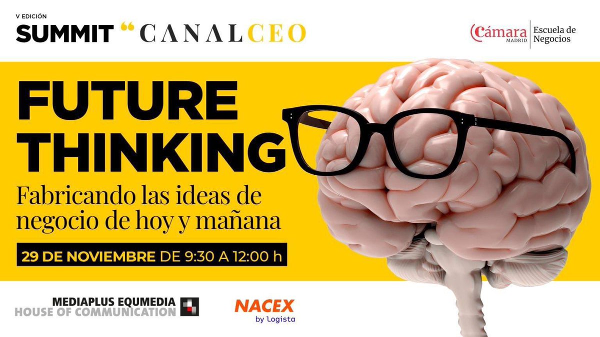 Canal CEO (@canalceo) on Twitter photo El V Summit Canal CEO se celebra el próximo 29 de noviembre en la <a href="/CamaradeMadrid/">Cámara de Madrid</a> 👉 El menteverso: personas y mindset claves en la era de cambios
¡Reserva tu plaza! 📲 canalceo.theobjective.com/ramon-fauria-m…
#summitcanalceo #gestiónmental #gestiónemocional El V Summit Canal CEO se celebra el próximo 29 de noviembre en la <a href="/CamaradeMadrid/">Cámara de Madrid</a> 👉 El menteverso: personas y mindset claves en la era de cambios
¡Reserva tu plaza! 📲 canalceo.theobjective.com/ramon-fauria-m…
#summitcanalceo #gestiónmental #gestiónemocional