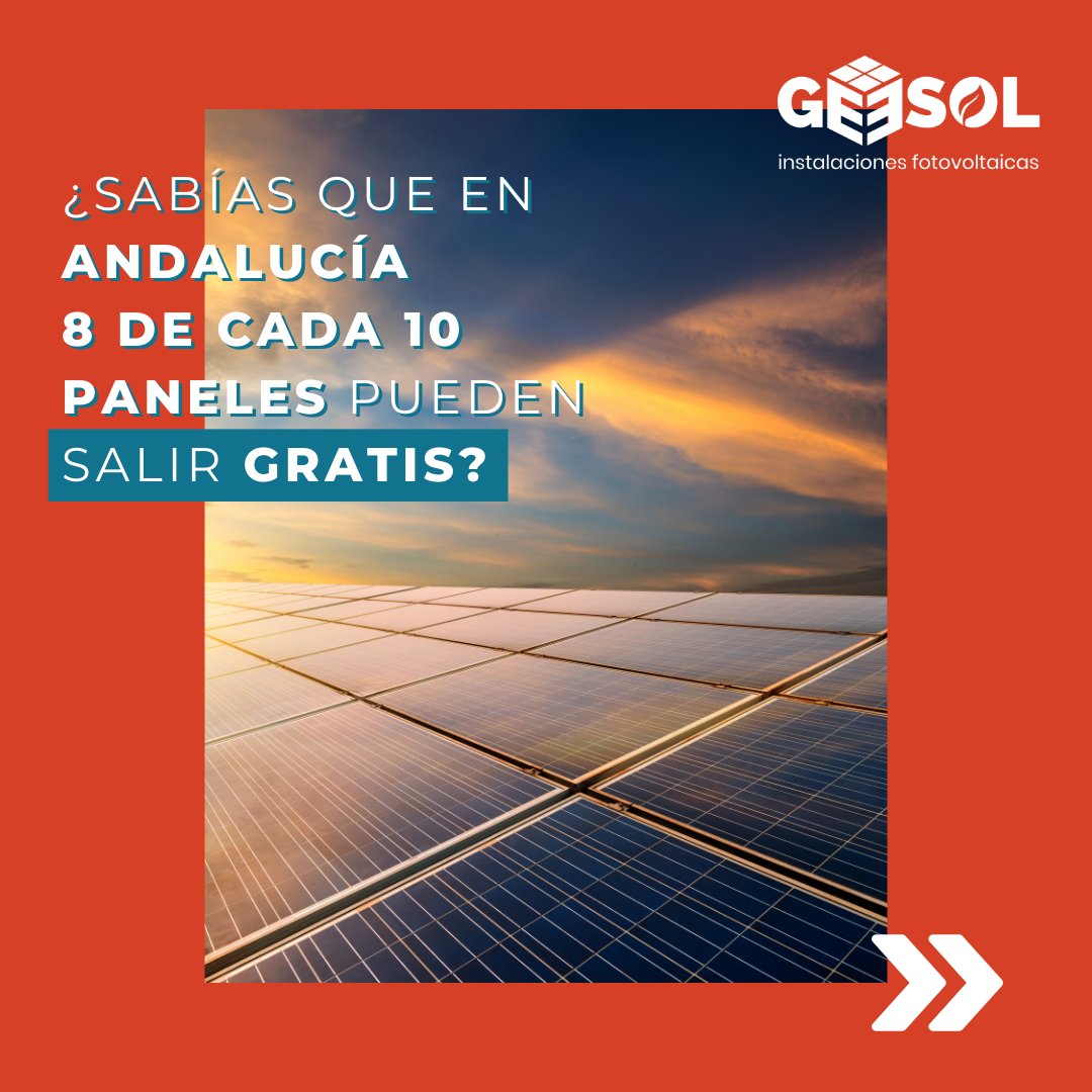 GeesolRenovable's tweet photo. 🌞☀️ ¡Haz el cambio a la #energíasolar con #Geesol y aprovecha las #subvenciones!

¿Sabías que en #Andalucía puedes beneficiarte de la #SubvenciónEcovivienda para la instalación de #panelessolares? ¡Nosotros nos encargamos de todo! https://t.co/BM9MejFbxZ