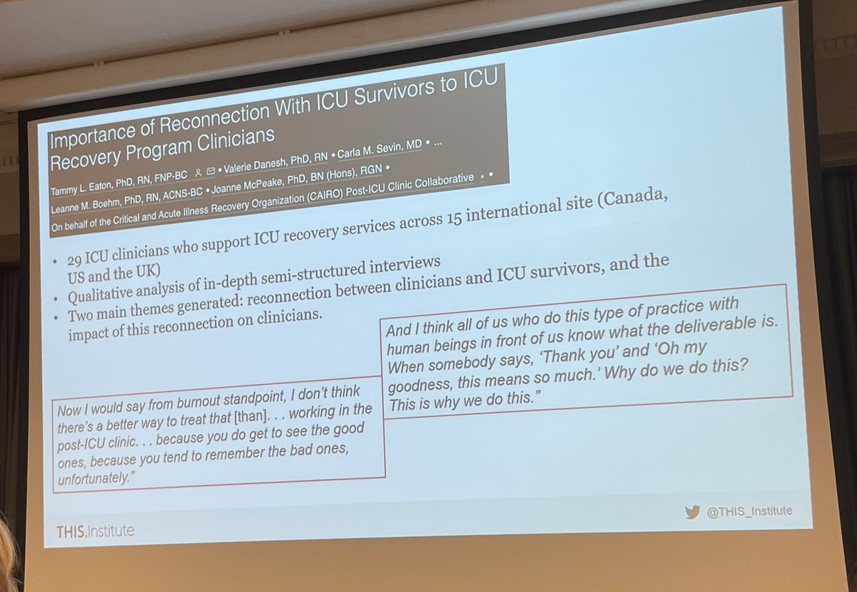 Lisa Enoch (@lisaenoch1) on Twitter photo Powerful take home message from Prof Jo McPeake - our connection with our ICU survivors has an impact on staff morale & motivation. <a href="/CUH_NHS/">Cambridge University Hospitals NHS</a> <a href="/CUH_CritCare/">CUH adult critical care</a> #recovery&beyond Powerful take home message from Prof Jo McPeake - our connection with our ICU survivors has an impact on staff morale & motivation. <a href="/CUH_NHS/">Cambridge University Hospitals NHS</a> <a href="/CUH_CritCare/">CUH adult critical care</a> #recovery&beyond