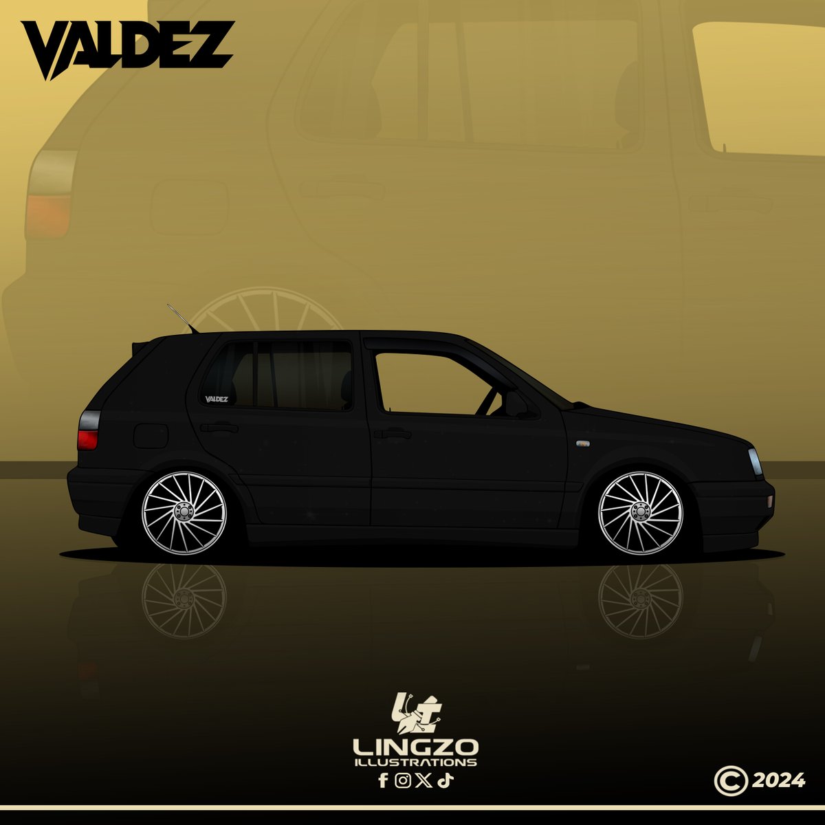 lingzo_creation's tweet photo. Volkswagen Golf Mk3 Illustration
#carillustration #golfmk3 Siya #Valdez https://t.co/B152GNf926