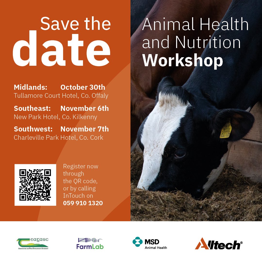 Upcoming meetings on health and nutrition in the dry/ transition period . ⁦<a href="/AlltechIreland/">Alltech Ireland</a>⁩