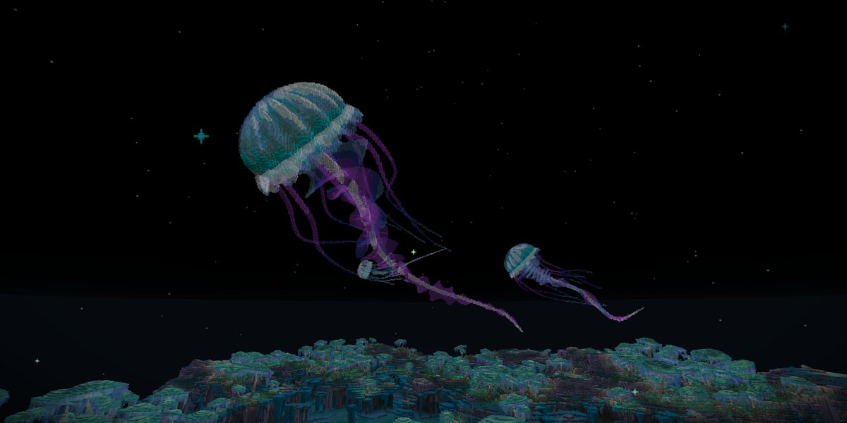 Petit cadeau si ça vous intéresse, voilà une méduse en 2 commandes réalisée avec <a href="/ezEditsMC/">ezEdits</a> 

If you're interested, here's a 2-command jellyfish made with Ezedit

🪼🪼🪼🪼🪼

📌Hésitez pas à le mètre en signet si ça vous intéresse
⬇️Commandes sous ce tweet
