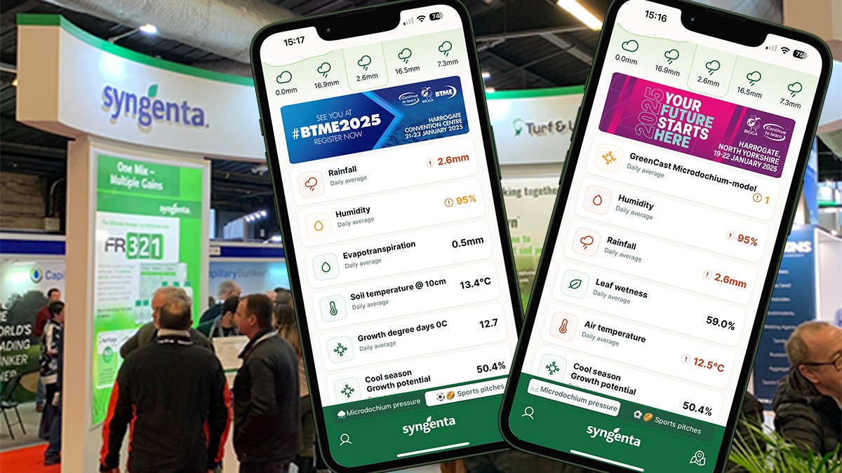 Syngenta Turf UK and Ireland (@syngentaturfuk) on Twitter photo It just gets better and BETTER.
The Turf Advisor App now includes links to the <a href="/BIGGALtd/">British & International Golf Greenkeepers Assn.</a> #BTME2025 and all of the Continue to Learn programme of events.
Pls share.
> syngentaturf.co.uk/turf-advisor-a… It just gets better and BETTER.
The Turf Advisor App now includes links to the <a href="/BIGGALtd/">British & International Golf Greenkeepers Assn.</a> #BTME2025 and all of the Continue to Learn programme of events.
Pls share.
> syngentaturf.co.uk/turf-advisor-a…