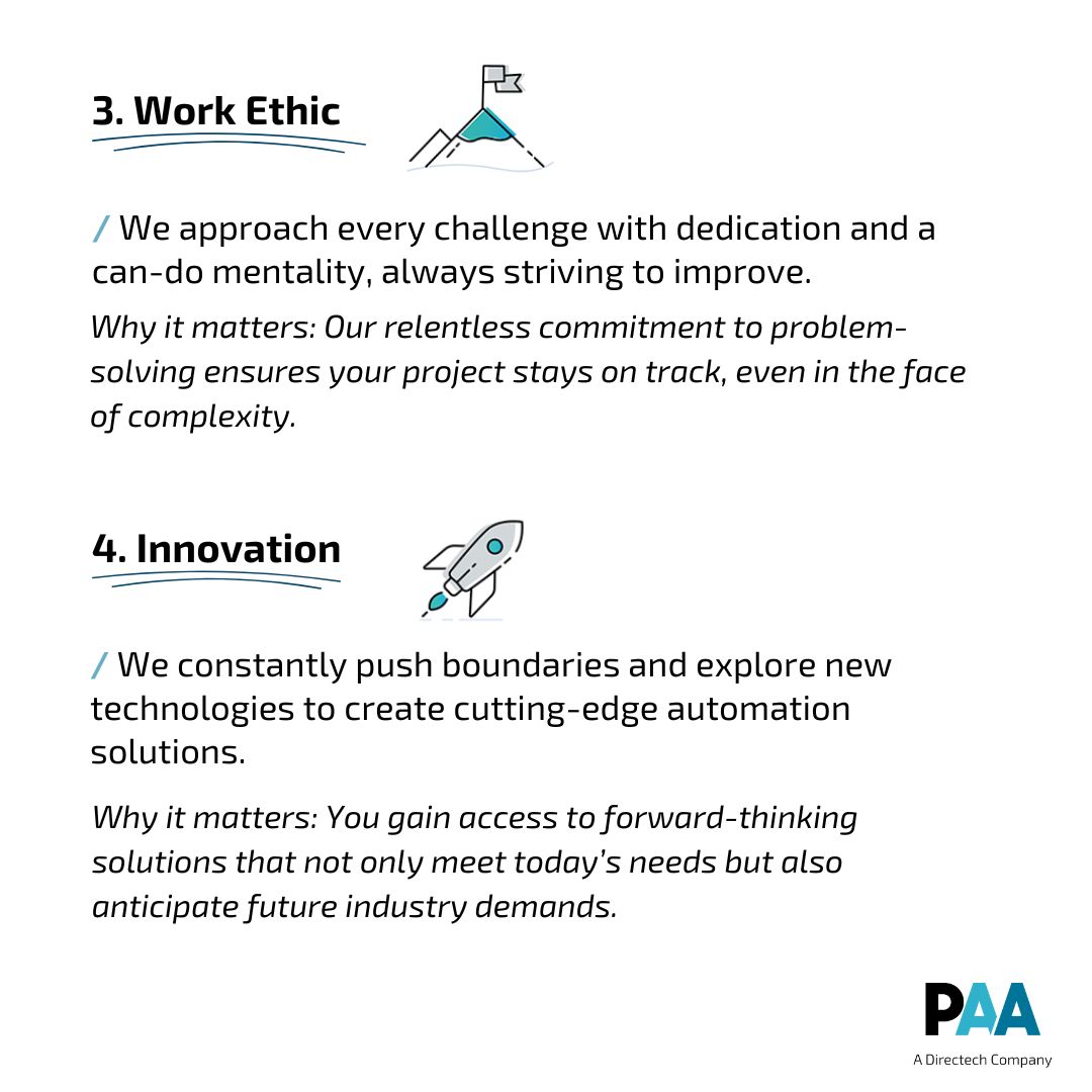 paautomation's tweet image. At  PAA our core values drive everything we do—✨ Excellence, 🚀 Innovation, and 🔒 Integrity. These principles fuel our mission to deliver advanced automation solutions that empower laboratories worldwide. 

Discover what sets us apart! 
paa-automation.com