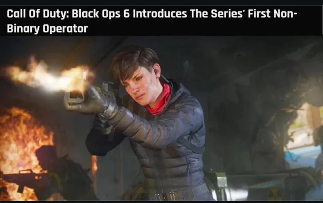 itsbasedgamejam's tweet photo. Call of Duty: Forget gameplay, hereโs the real missionโpushing more identity politics. ๐ฏ
When your gameโs main feature is a non-binary operator instead of actual innovation, you know priorities have shifted. ๐คกhonk honk!
#BasedGamers #NoWokeGames #RealGaming #CallOfDuty #ItsBased