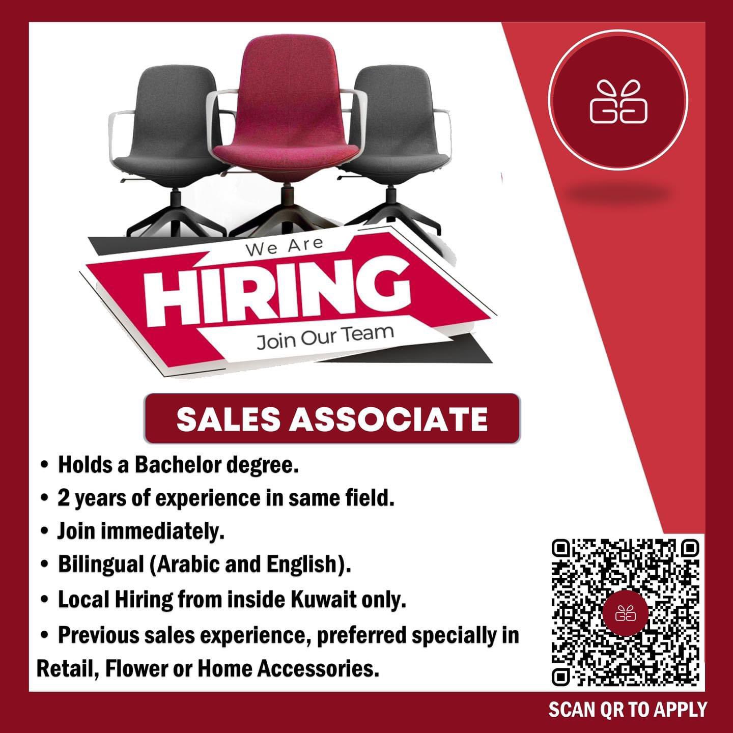 Hiring Sales Representatives | iiQ8 Vacancies Administrative Officer