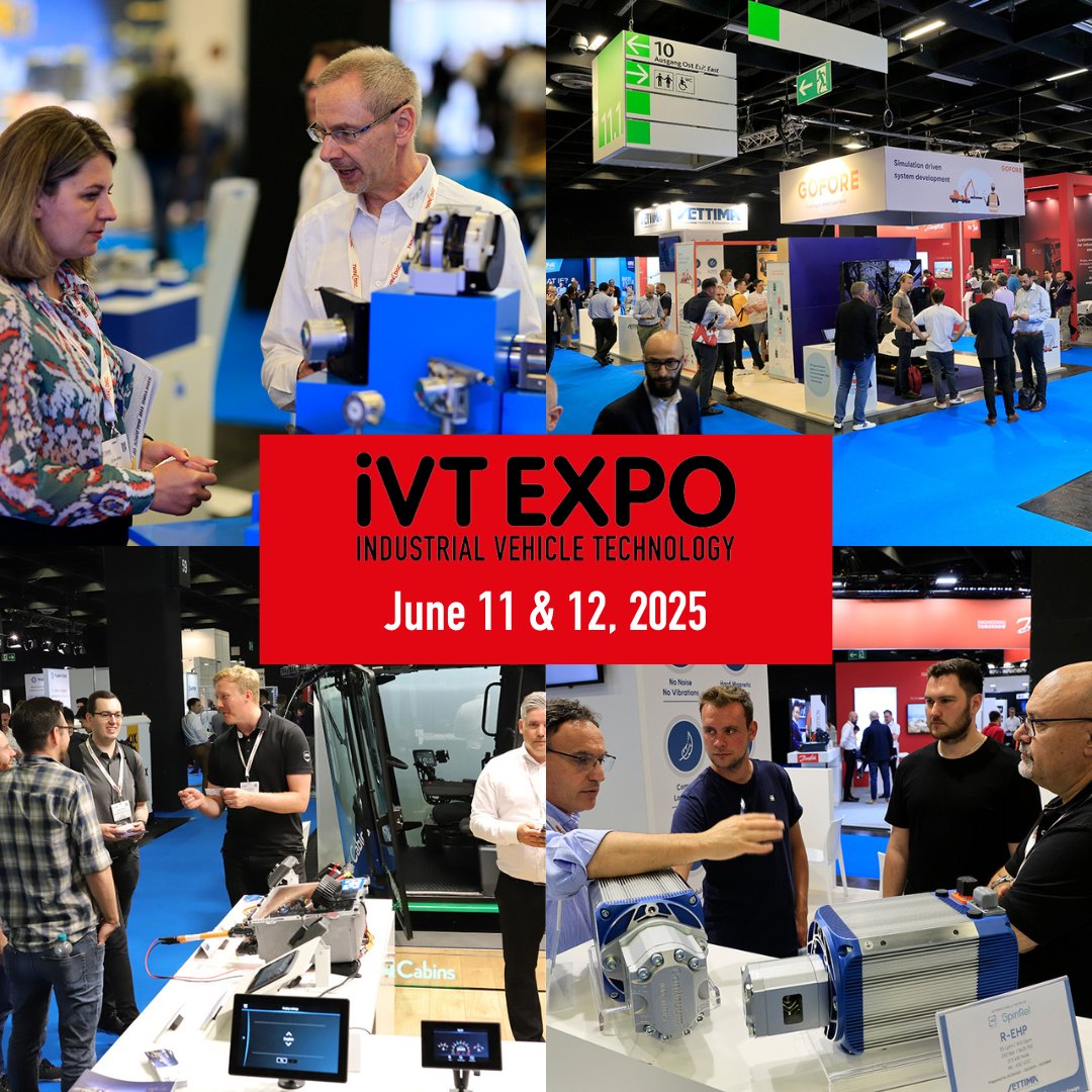 #iVTExpo returns to Cologne, Germany June 11 &amp; 12, 2025. Don't miss the opportunity to network and discover the latest trends in the #IndustrialVehicle industry.

Register your interest: bit.ly/4em08nC