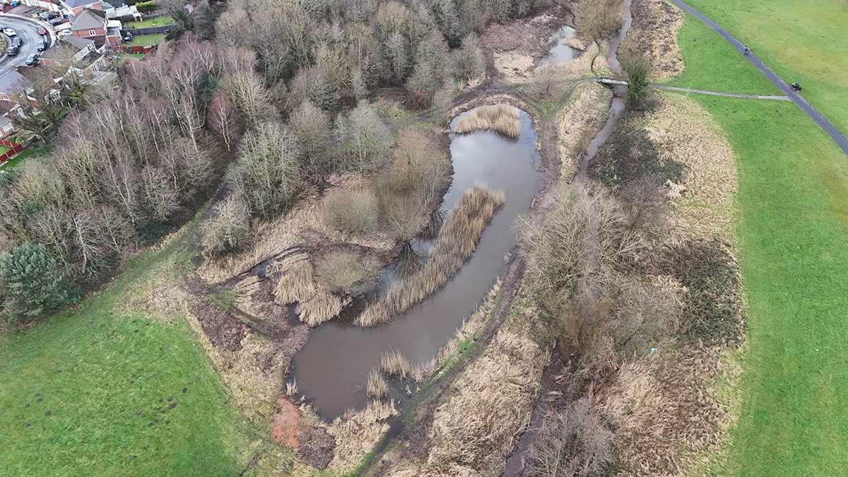 Millbrook Millennium Green, another important Biodiversity Net Gain wetland creation project undertaken by the CCNW team on behalf of the <a href="/MerseyRivers/">Mersey Rivers Trust</a> Trust and Knowsley Council.

Visit our projects page for full details.
ccnw.info/project/millbr…