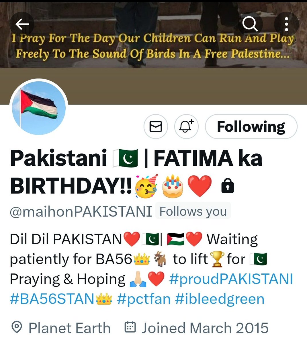 Some people are sooo gud n kind tht u badly miss their presence whn they aren't around😔pta nai Kahn chaly gae hain😔one of the loyal Babar fans,close frnd,mutual frm the start😔😭nw the same days re here when he mentioned my bday on his I'd😔bt this time he isn't here😔Miss u😔