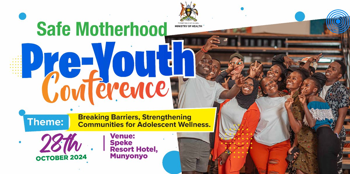 AbiaJane11's tweet photo. Here is the Safe Motherhood Pre-Youth Conference which will take place on Monday, 28 October, 2024 under the theme "Breaking Barriers, Strengthening Communities for Adolescent Wellness https://t.co/DT1QM1EcFa