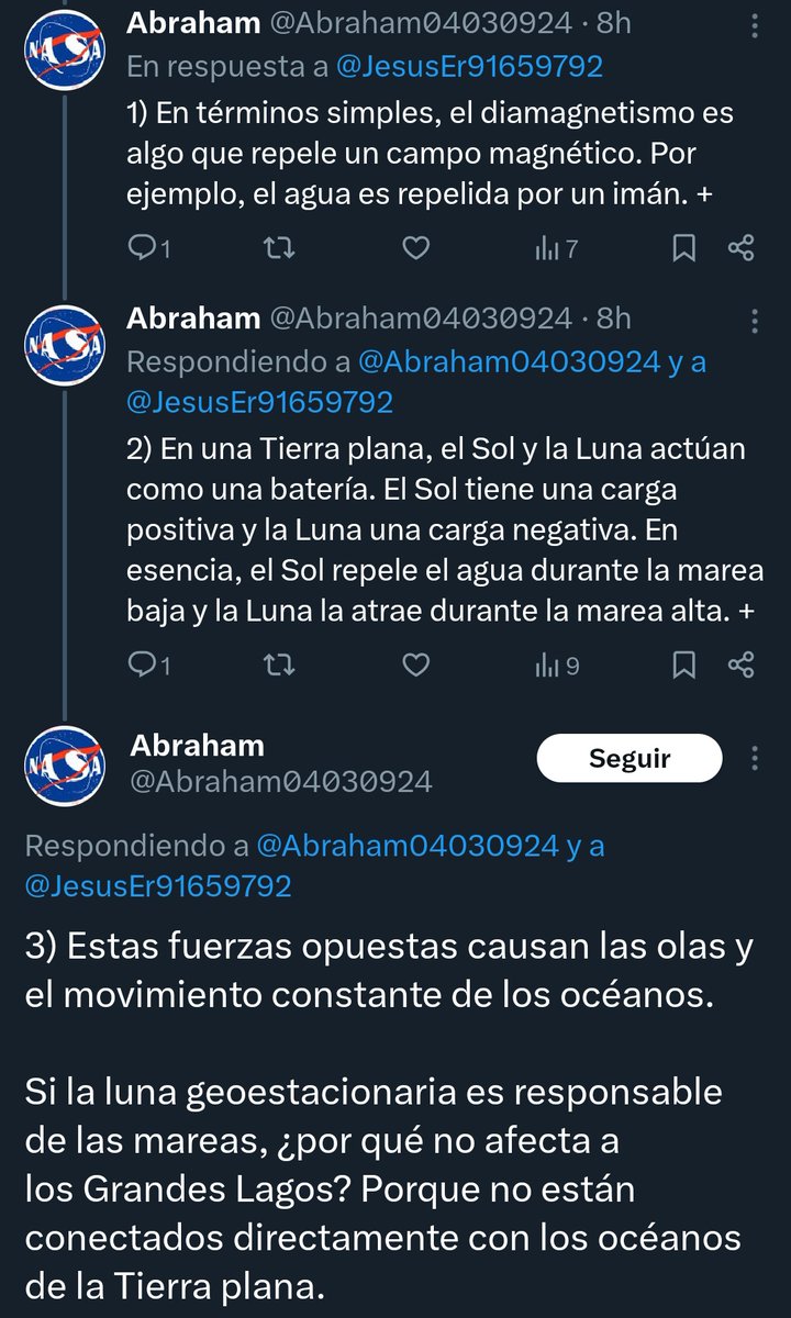 JotaHacheBe's tweet photo. Si eso fuera cierto, las mareas vivas ocurrirían con el Sol y la Luna separados 90°, no alineados,como ocurre en la realidad.

Y los Grandes Lagos (que, por cierto, tienen una marea de unos cinco centímetros) están conectados con el océano por una cosita llamada río San Lorenzo. https://t.co/g6M6akfAgA