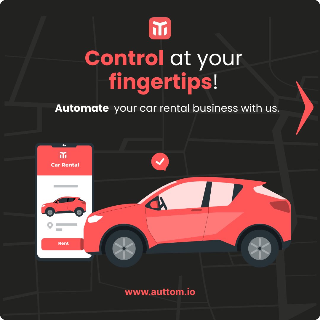 auttomio's tweet photo. Easily Manage your car rental business with our automated solution. Try now! 

#automotive #auttom #carrentalsystem #marketplace #gps #telematics #fleetmanagement #automation https://t.co/gjyP92kAkp