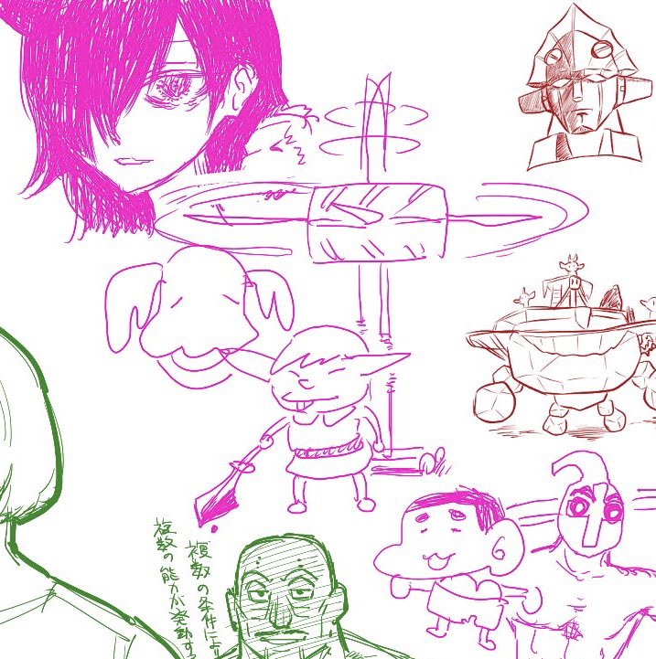 昨日の絵チャ(ピンクがワイ) 