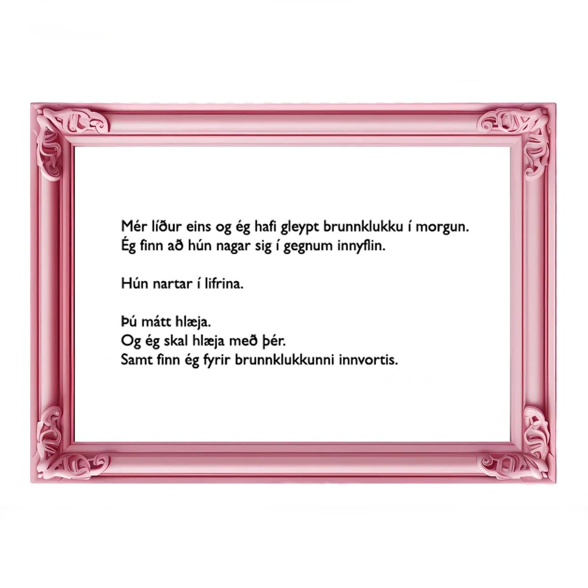 Ljóð í bleikum ramma