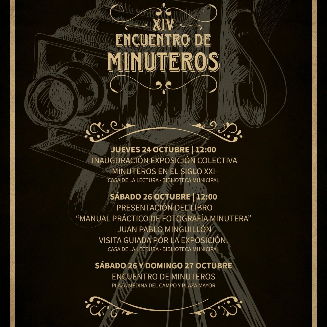 Jueves, 24 de octubre a las 12:00 h.
#INAUGURACIÓNEXPOSICIÓNCOLECTIVA #MINUTEROS EN EL SIGLO XXI
Dentro del XIV Encuentros de #Minuteros