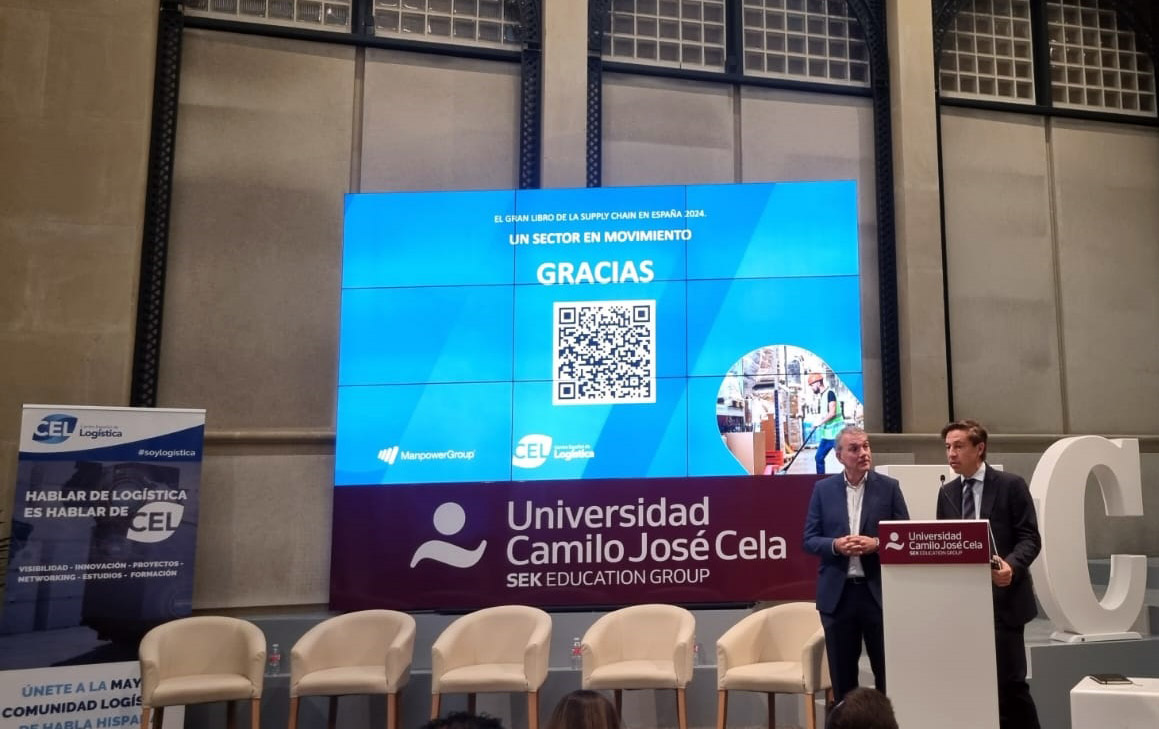ComToMark's tweet photo. 🚛 Hoy estamos en las Jornadas @CELlogistica sobre "Liderazgo y Desarrollo de Talento en Logística y Transporte"🚀. Un gran espacio para debatir cómo atraer talento, aplicar nuevas tecnologías y criterios ESG 🌱#soyLogistico #cadenadesuministro #jornadaCEL https://t.co/ORXmKYmqYe