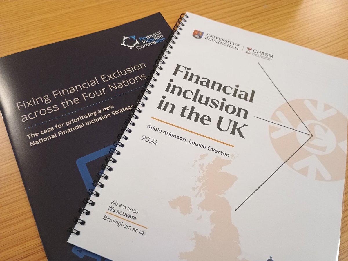Thank you to <a href="/UKFinclusion/">Financial Inclusion Commission UK</a> &amp; <a href="/UoBCHASM/">CHASM</a> for inviting us to be part of the launch of this new research on financial exclusion, and a discussion on the solutions.