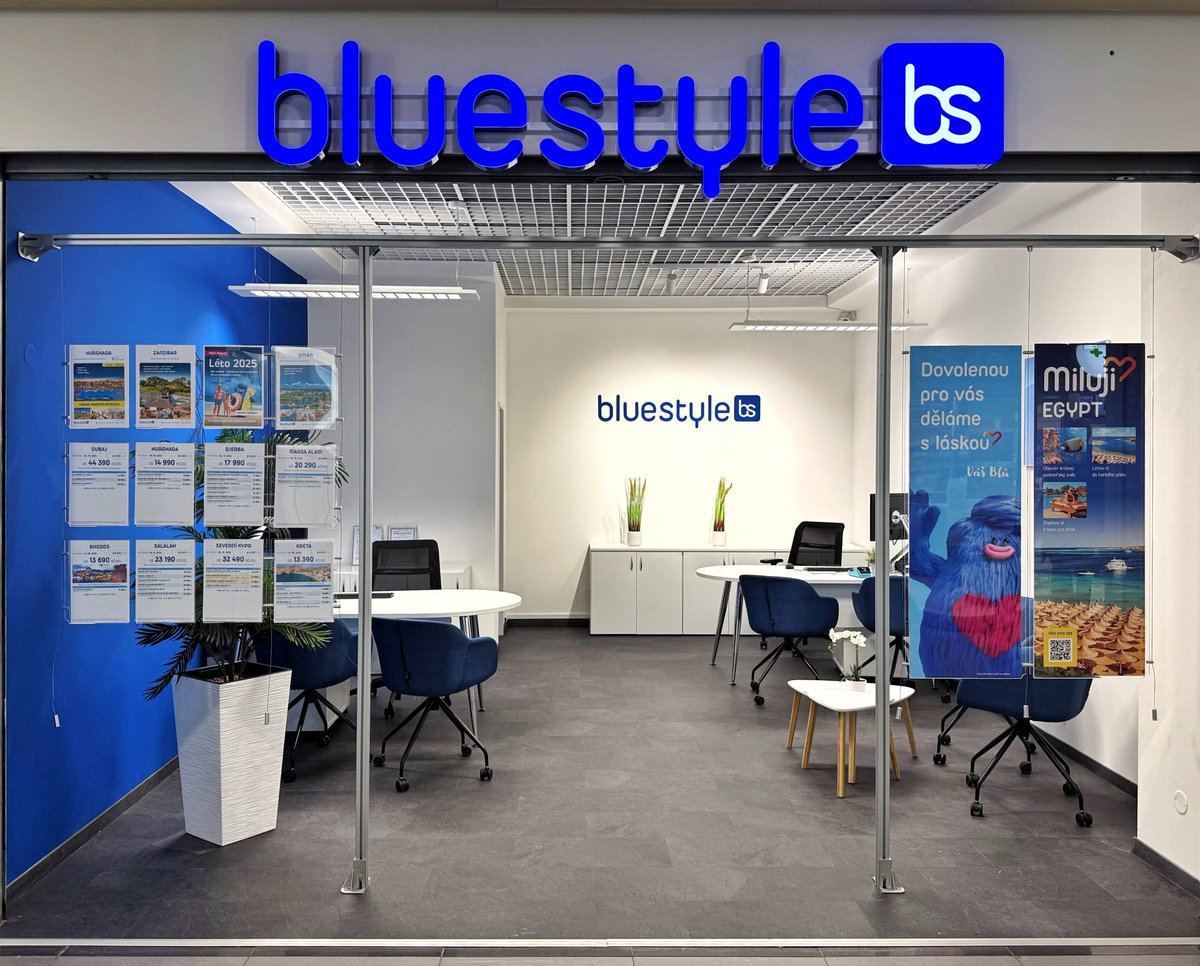 📍 Nová pobočka CK Blue Style v Chomutově!
🏖️ Svou vysněnou dovolenou si nyní mohou obyvatelé Chomutova a okolí vybrat osobně v nové pobočce v obchodním centru Chomutovka.
🌍 Otevřená je denně od 8:00 do 20:00, včetně víkendů.
#CKBlueStyle #NováPobočka #Dovolená #Chomutov