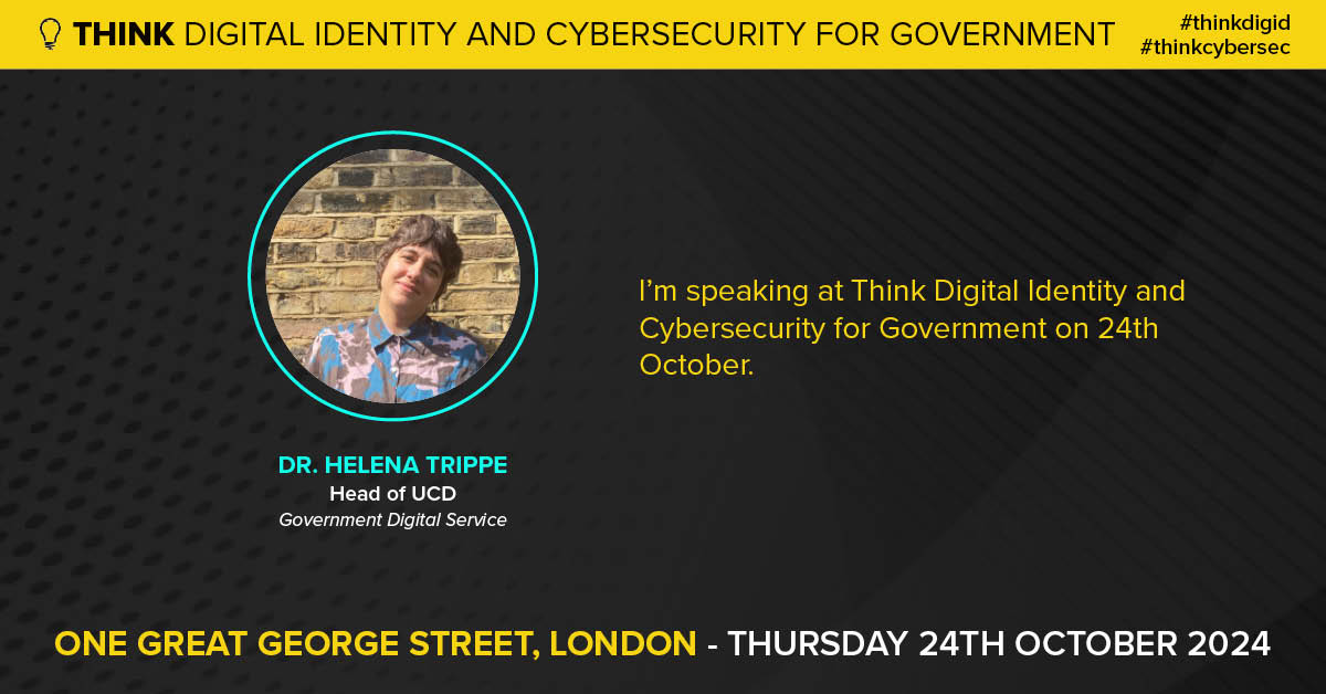 GDSTeam's tweet image. 🗓 Tomorrow, GDS will be at the @thinkdigicon Digital Identity and Cybersecurity conference.

👉 We’ll be sharing insights, updates and more from speakers including our Head of User Centred Design.

Book your ticket:
thinkdigitalpartner.zohobackstage.eu/ThinkDigitalId…

#ThinkDigid #ThinkCyberSec
