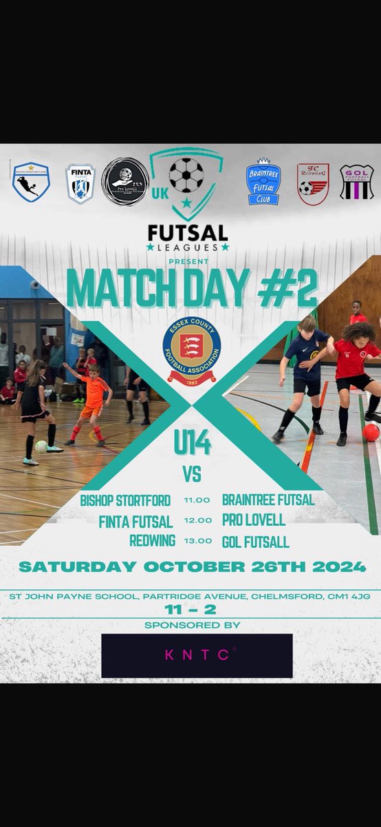 Bishops Stortford Futsal Club (@futsalfor) on Twitter photo Our u13s in action again this weekend on match day 2 in the Essex Youth Futsal League run by <a href="/Ukfutsalleagues/">UKFutsalleagues CIC</a> 💪 Our u13s in action again this weekend on match day 2 in the Essex Youth Futsal League run by <a href="/Ukfutsalleagues/">UKFutsalleagues CIC</a> 💪