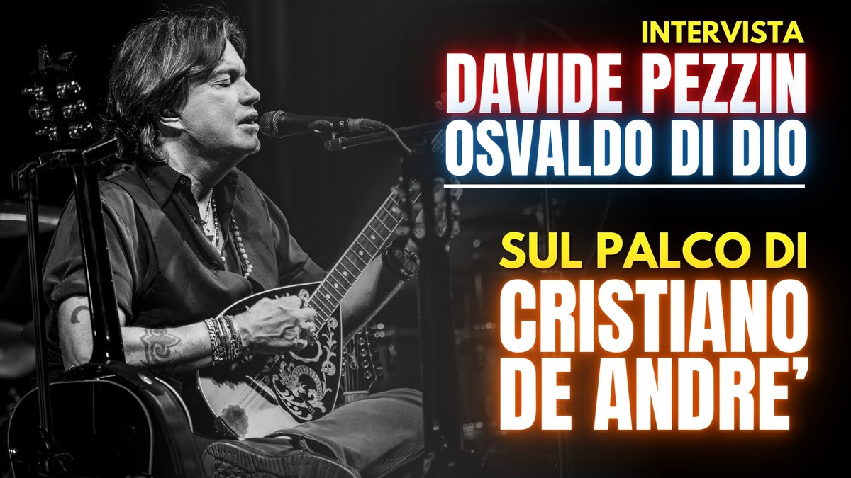 Oggi alle 16.00 l'intervista esclusiva a Osvaldo Di Dio e Davide Pezzin, i musicisti sul palco di Cristiano De André per far rivivere la musica di Faber! 🎸🔥
Qui 👉 bit.ly/IntervistaPezz…

#fabriziodeandre #cristianodeandre #cantautori #musicaitaliana #concerti