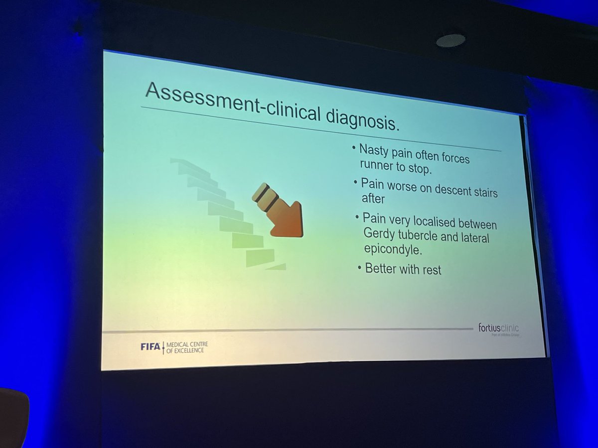 angiejphysio (@angiejphysio) on Twitter photo <a href="/clairepatella/">claire robertson</a> sharing words of wisdom about ITB syndrome <a href="/PowerUpToPlay/">Power Up To Play</a> lower limb symposium
Once the pain comes on if pain does not increase when descending stairs likely not ITB
#PU2P <a href="/clairepatella/">claire robertson</a> sharing words of wisdom about ITB syndrome <a href="/PowerUpToPlay/">Power Up To Play</a> lower limb symposium
Once the pain comes on if pain does not increase when descending stairs likely not ITB
#PU2P