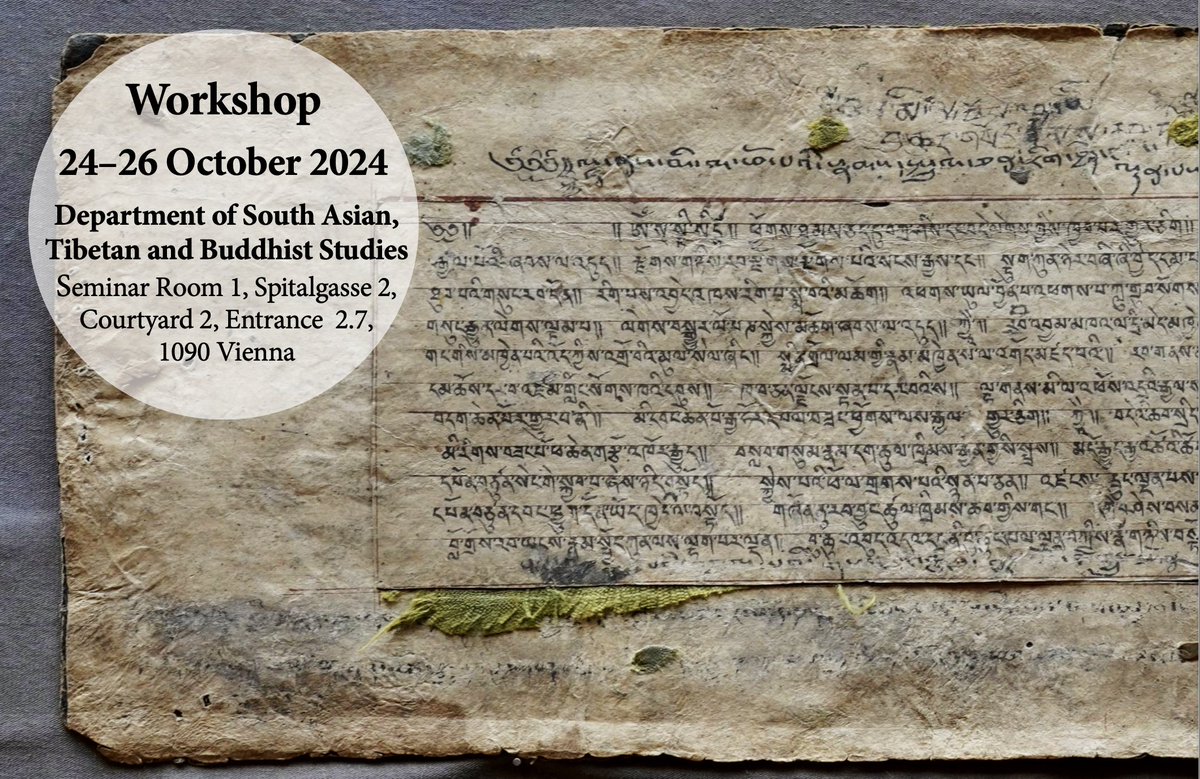 ISTB_Vienna's tweet image. Join us TOMORROW for our workshop on Tibetan dedicatory texts, connecting literature, material culture, and social context.
We look forward to welcoming all interested members of the scientific community, researchers and students! @istb_univienna