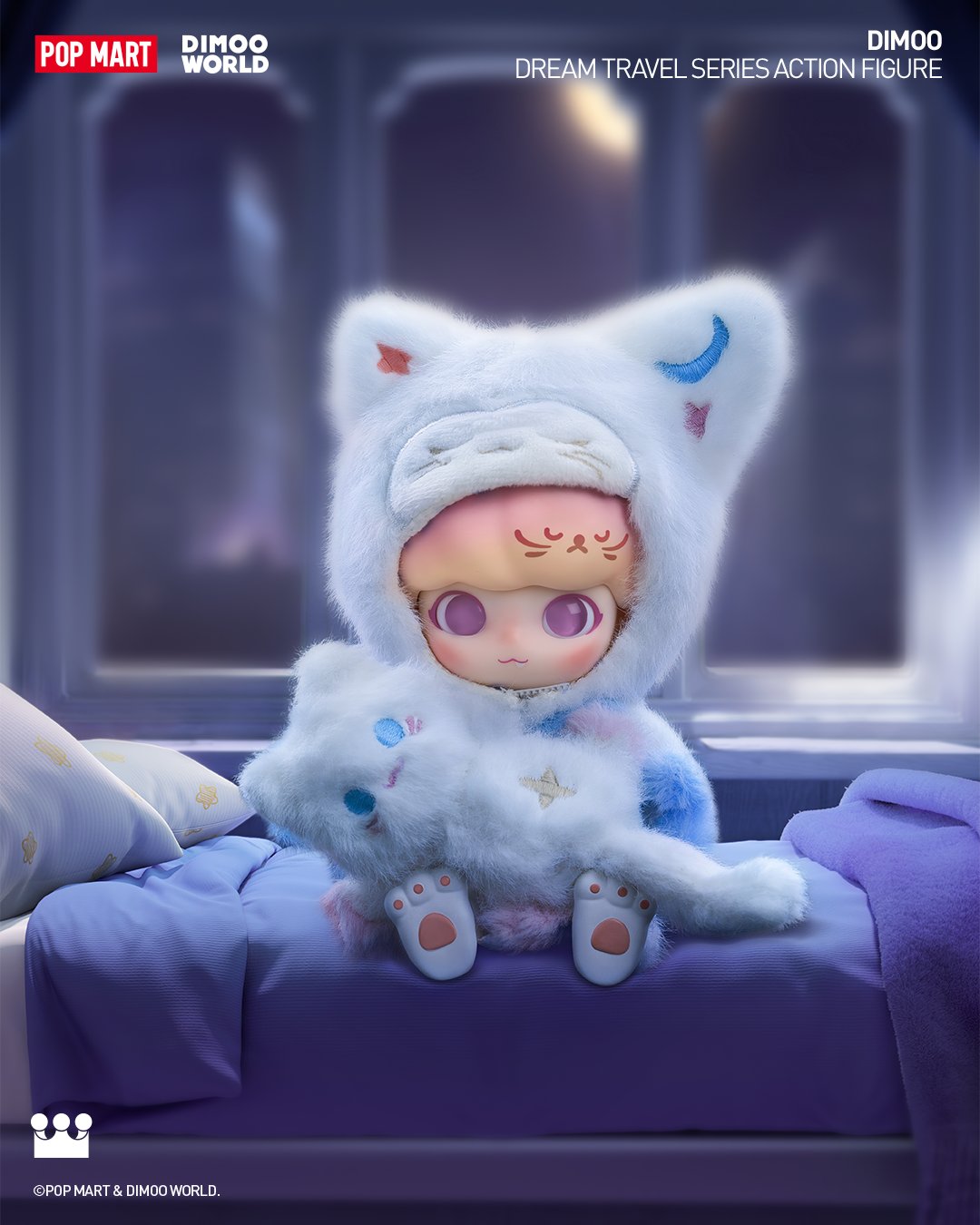 ディムー DIMOO アクションフィギュア Night Cat ナイトキャット