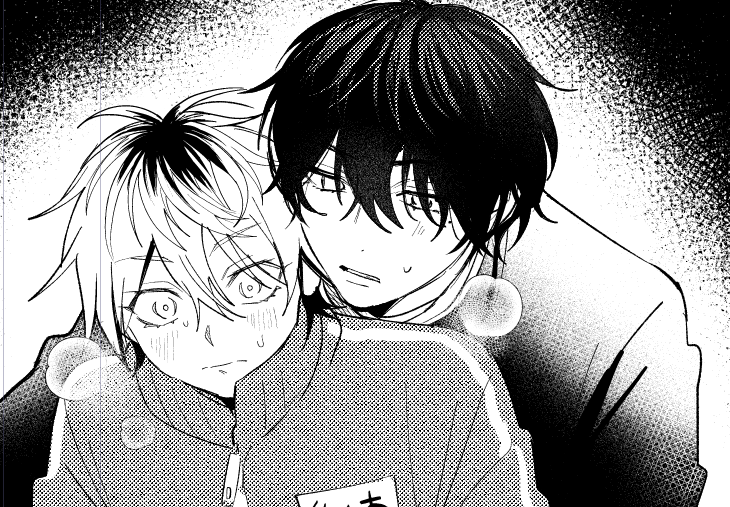 2巻描き下ろしチラ見せ②(途中)🙈💙💛
#ダメ男とヤバ男 #創作BL 
