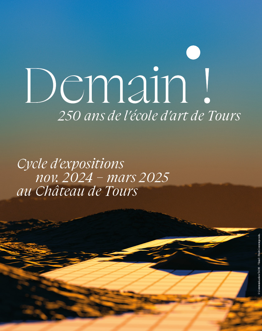 250 ans de l’École d’#art de Tours ! 🎂
Découvrez un cycle d’expos intitulé 𝐷𝑒𝑚𝑎𝑖𝑛 ! en partenariat avec la <a href="/villedetours/">Ville de Tours</a> et les Musées-Château.
🗓️Vernissage de la 1re expo - C'est le réveil qui nous tue - 7 nov. - 18h30 - au Château de Tours 

esad-talm.fr/fr/actualites/…