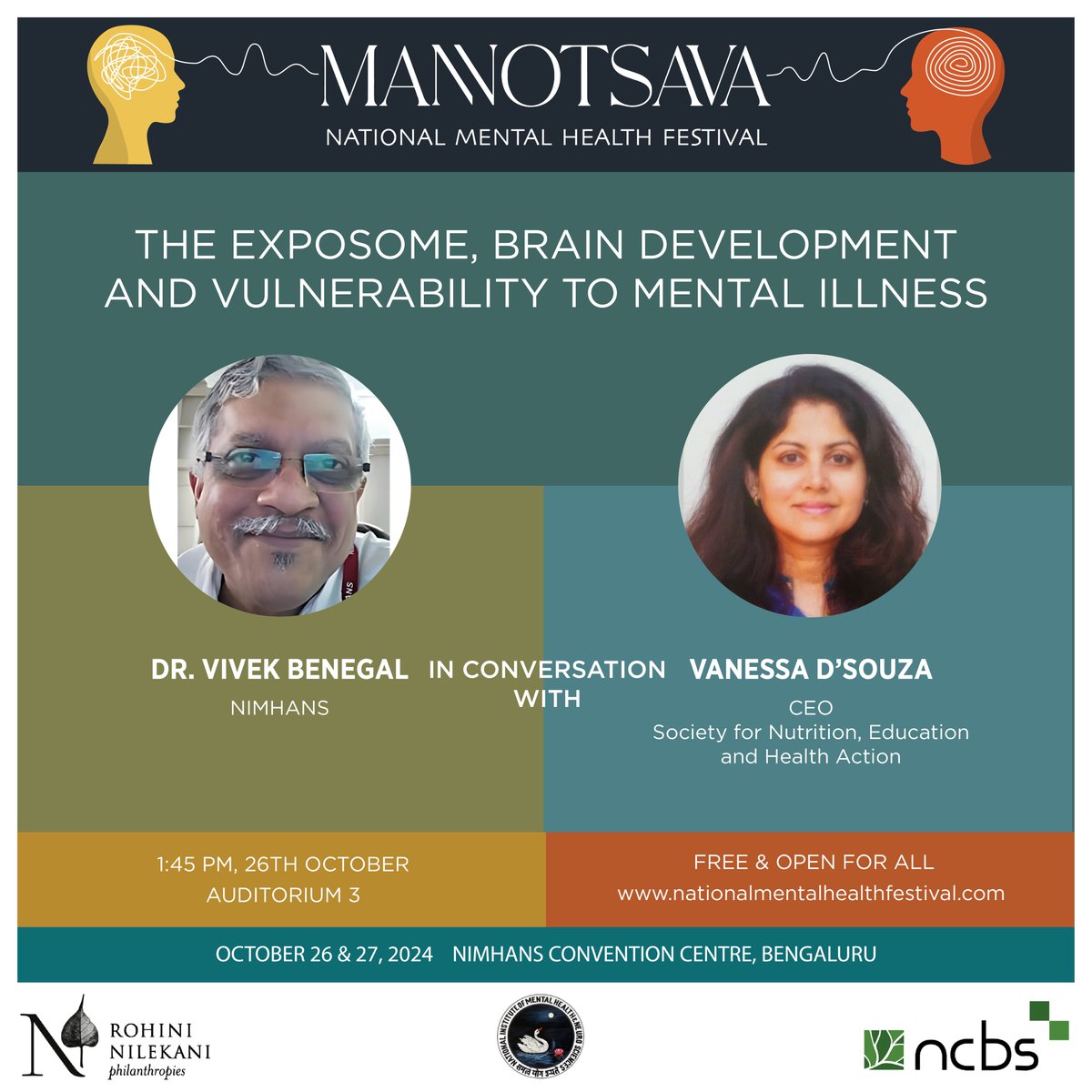 National Mental Health Festival (@mannotsava) on Twitter photo At Mannotsava, let's dive into ADHD, gender socialisation, suicide prevention, and the impact of early life experiences on mental health. Here’s a sneak peek into the sessions:
Understanding ADHD – Dr. Eesha Sharma in conversation with <a href="/menakaraman/">Menaka Raman</a> discuss how ADHD has grown At Mannotsava, let's dive into ADHD, gender socialisation, suicide prevention, and the impact of early life experiences on mental health. Here’s a sneak peek into the sessions:
Understanding ADHD – Dr. Eesha Sharma in conversation with <a href="/menakaraman/">Menaka Raman</a> discuss how ADHD has grown