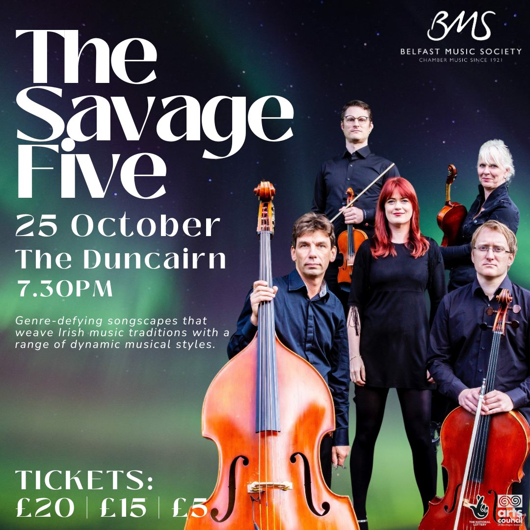 Duncairn Arts (@theduncairn) on Twitter photo This Friday We look forward to welcoming charismatic soprano, jazz vocalist and songwriter Suzanne Savage back <a href="/theduncairn/">Duncairn Arts</a> with her ensemble, the Savage Five!
“Fearless drive for exploration - incredibly dynamic and interesting, Savage’s voice in contrast to the darkly-shaded This Friday We look forward to welcoming charismatic soprano, jazz vocalist and songwriter Suzanne Savage back <a href="/theduncairn/">Duncairn Arts</a> with her ensemble, the Savage Five!
“Fearless drive for exploration - incredibly dynamic and interesting, Savage’s voice in contrast to the darkly-shaded