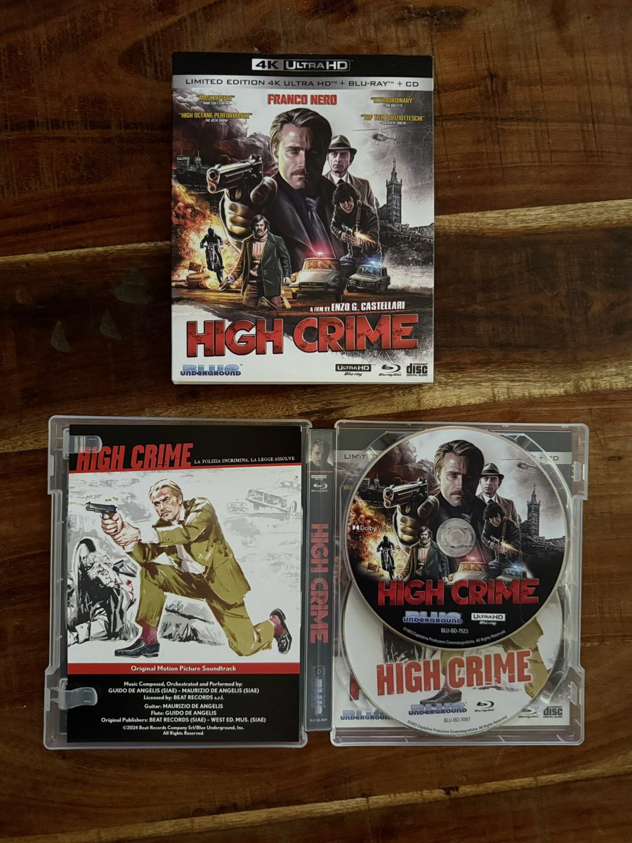 RobertS_1975's tweet photo. 📦📦📦📦 new stuff 📦📦📦📦

High Crime 4K

@blunderground 

#franknero #4k #ultrahd #bluray #blueunderground #italian #movie #movies #moviecollection #belli #jameswhitmore #enzogcastellari #lapoliziaincrimina https://t.co/Q7C8M8cdRA