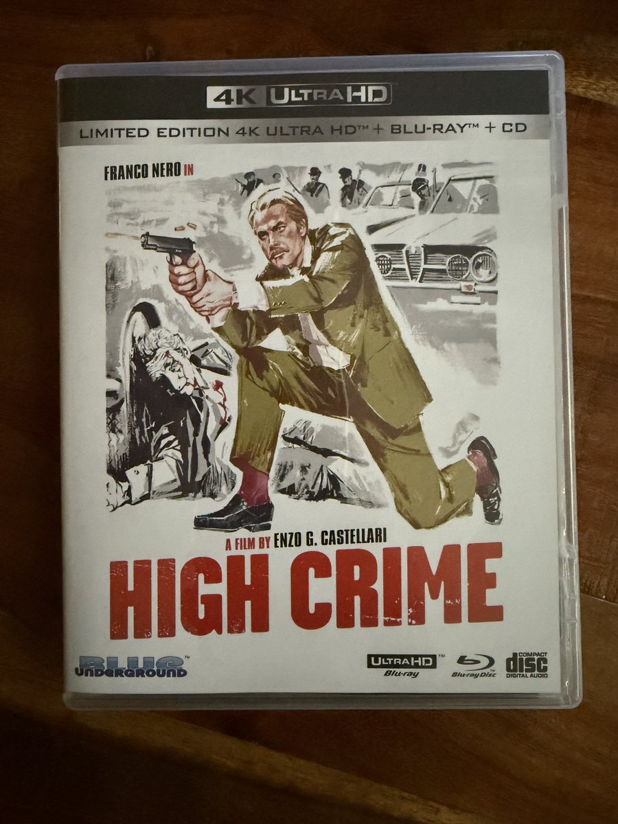 RobertS_1975's tweet photo. 📦📦📦📦 new stuff 📦📦📦📦

High Crime 4K

@blunderground 

#franknero #4k #ultrahd #bluray #blueunderground #italian #movie #movies #moviecollection #belli #jameswhitmore #enzogcastellari #lapoliziaincrimina https://t.co/Q7C8M8cdRA
