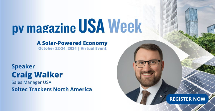 Tomorrow, Oct 24, our USA Sales Manager Craig Walker will join the PV Magazine USA Week panel: "Solar Ignites U.S. Manufacturing" 🌞

Topics include: ✅ Inflation Reduction Act incentives ✅ High demand for renewables ✅ Shifting trade policies &amp; new tech

pv-magazine.com/pv-magazine-ev…
