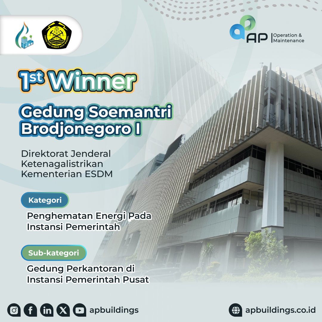 apbuildings's tweet image. Prestasi adalah buah dari usaha yang gigih, komitmen yang kuat, dan kerjasama. AP Buildings dengan bangga menyampaikan ucapan selamat kepada mitra-mitra terhormat yang meraih penghargaan pada Penghargaan Efisiensi Energi Nasional (PEEN) 2024.

#PSBE #PEEN #APBuildings