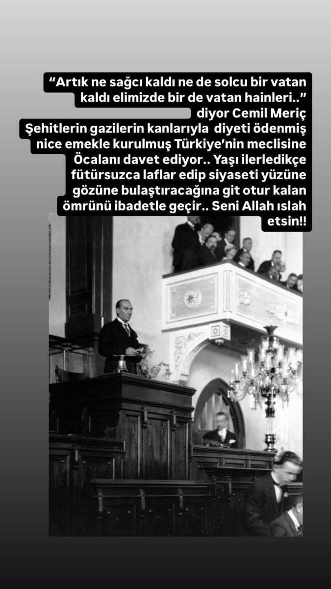 “Artık ne sağcı kaldı ne de solcu,bir vatan kaldı elimizde bir de vatan hainleri..” diyor Cemil Meriç #ülkücüler