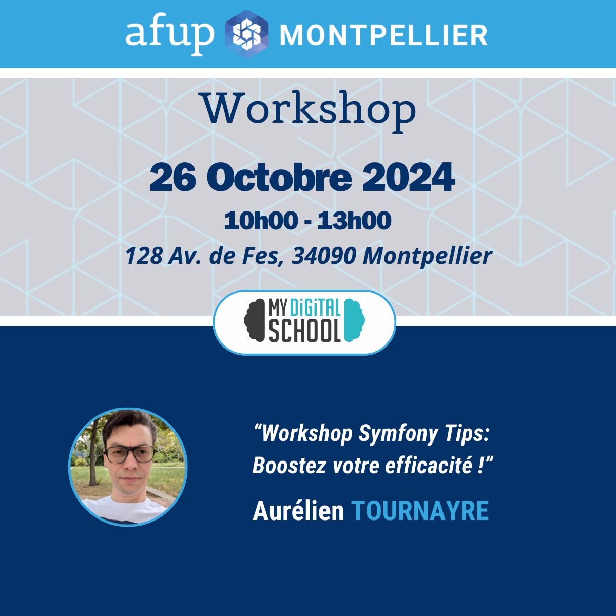 💻 Plus que deux places pour notre Workshop de samedi ! 

👉 Inscription sur meetup :  meetup.com/fr-FR/montpell…