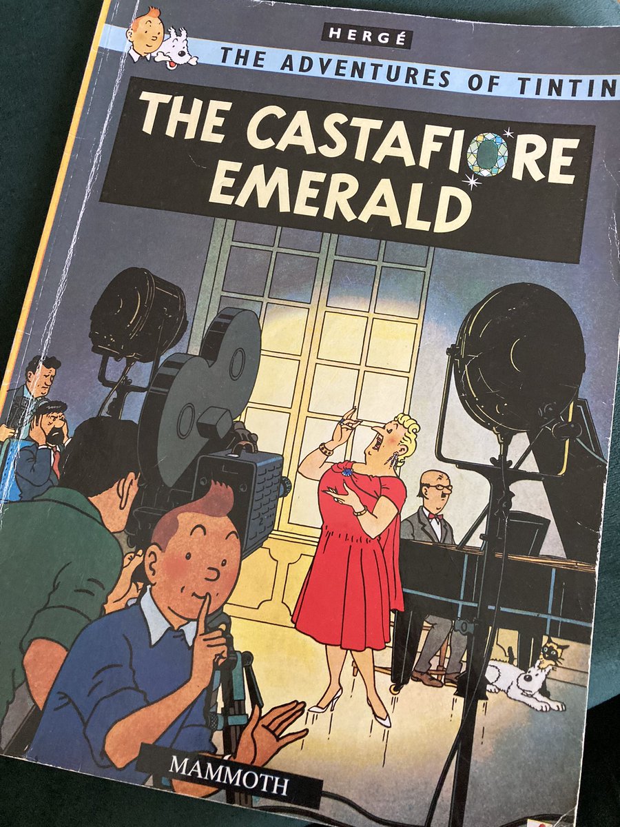 It’s not always about reading the classics. This is  undoubtedly my favourite humorous Tintin tale; it never fails to make me laugh out loud… ‘Cast a furore’ #herge #tintin