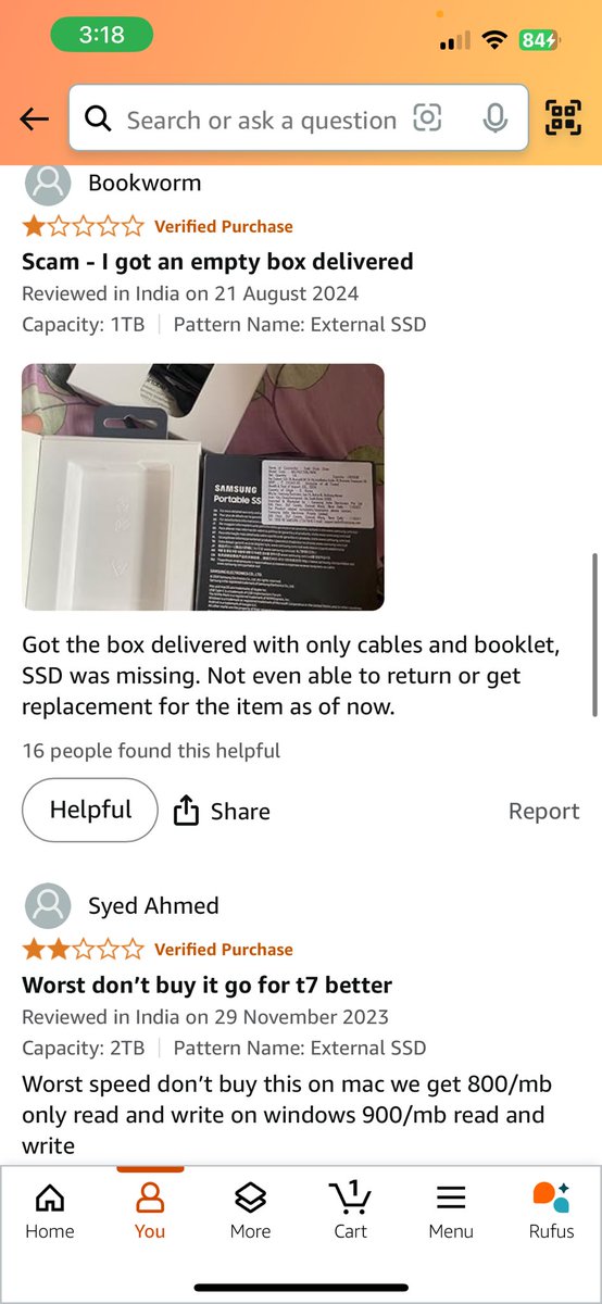 The seller is doing this for quite some time by either sending duplicate and defective item or empty box for this product it seems like but as usual <a href="/amazonIN/">Amazon India</a> and <a href="/AmazonHelp/">Amazon Help</a> will help the seller to keep the scam going instead of helping customers. #scam