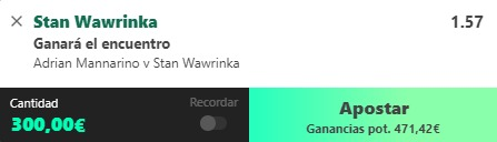 BarroBet's tweet photo. 🍀¡Vamos con una de 🎾!🍀
👉 Wawrinka gana
💵 @ 1,57
📈 Stake 3
Viene de jugar un autentico torneazo la semana pasada, con buenas sensaciones sobre esta superficie y se enfrenta a Mannarino que es un tronco.
#Wawrinka #ATP #atptour #parlays #ATPBasilea #Tennispicks #ParlayPlay https://t.co/YObm8syuMA