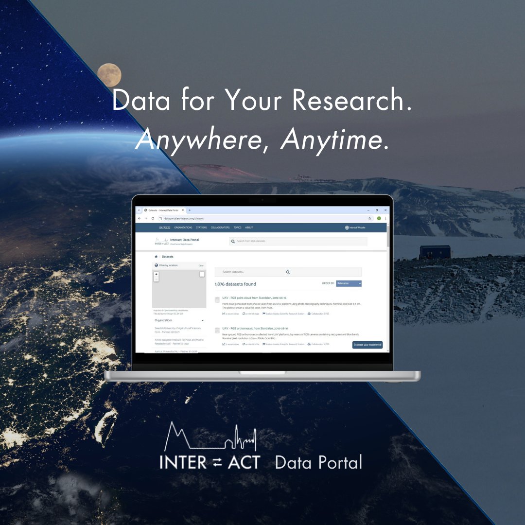 Explore the Arctic! 🌍

Access 1800+ datasets on environmental data from the Arctic, Boreal, and Alpine regions with the INTERACT Data Portal. Free and open to all!

🔗 Visit: dataportal.eu-interact.org

#ArcticResearch #DataPortal #VirtualAccess #EnvironmentalData #ResearchTools