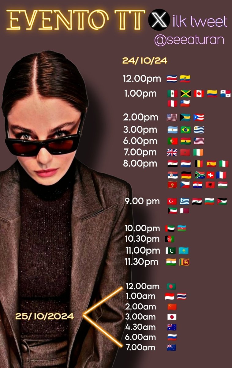 SET YOUR ALARMS! 😉⏰

Don't promise anyone on THURSDAY
October 24th at 21.00 

#AyçaAyşinTuran