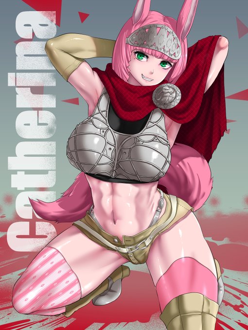 息抜きでメタファーを少しずつやってます
息ヌキでキャゼリナちゃん 筋肉練習も兼ねて 