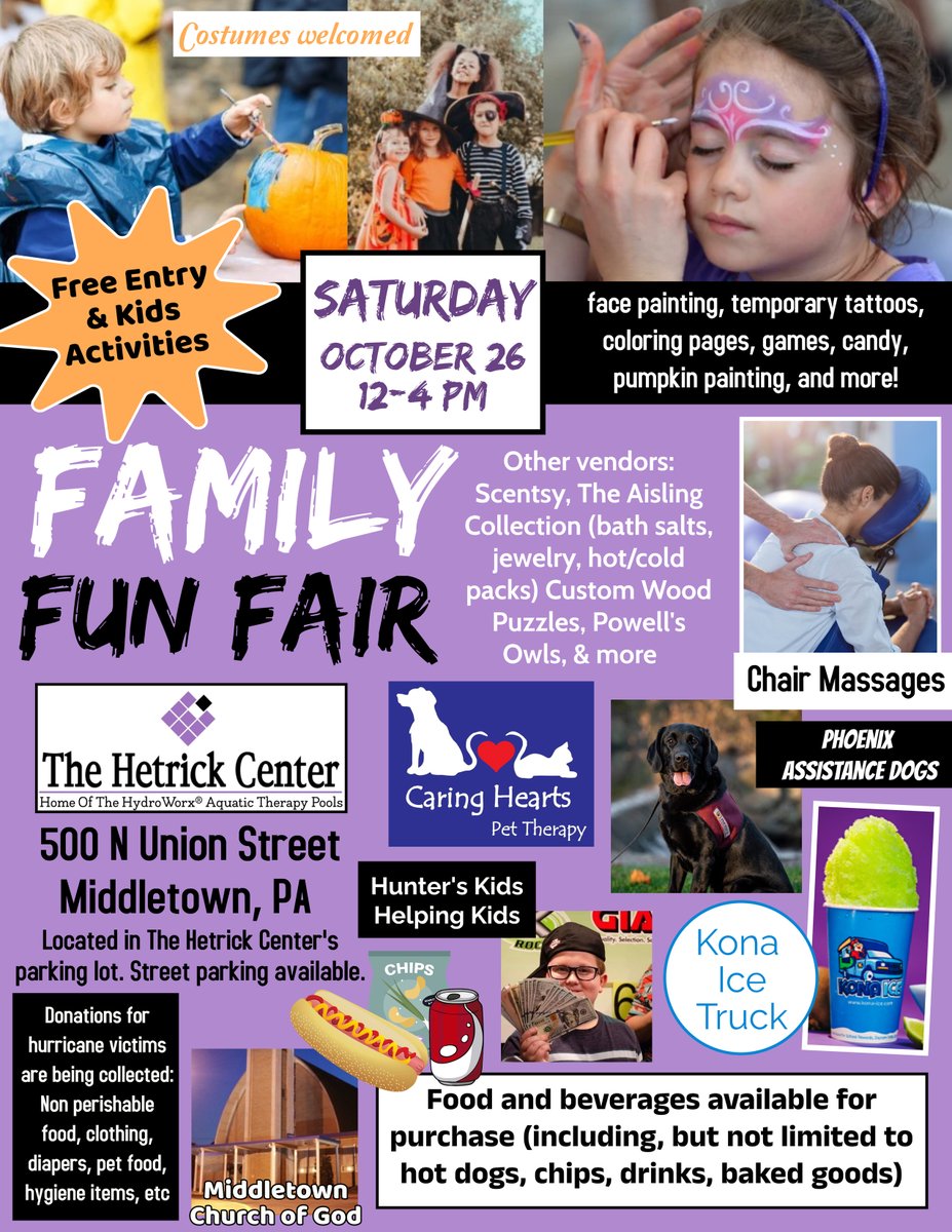 HetrickCenter's tweet photo. It's this Saturday!!! Tag your family and friends below to share this awesome event with them. We hope to see you there! #TheHetrickCenter #familyfunfair https://t.co/O82srm91xZ