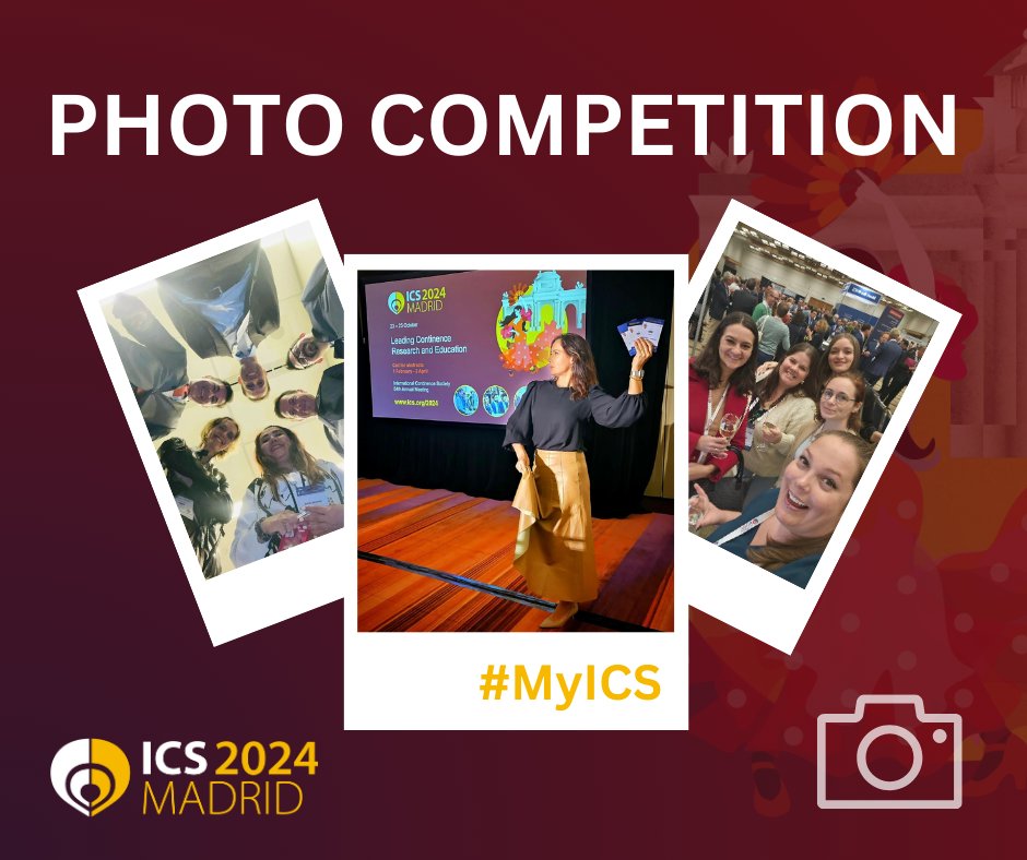 icsoffice's tweet photo. 📷 Take part in the Photo Competition for your chance to win registration for ICS-EUS 2025!
Capture your excitement for the annual meeting and post on social media tagging us (ICS Office) & using #MyICS to enter.
We can't wait to see your shots!
#CS2024 #ICSMeeting https://t.co/DTBPA4HhsV