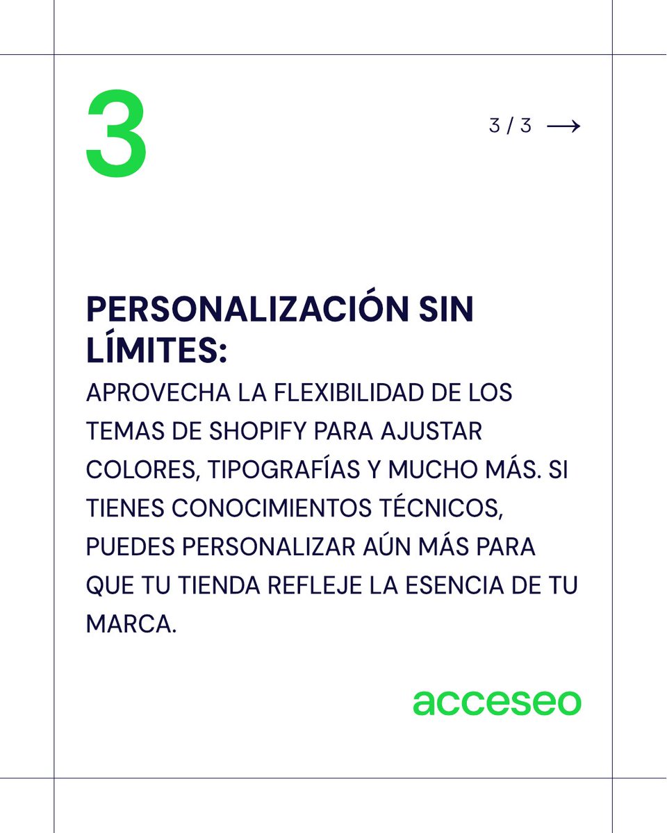 acceseo's tweet image. 🔔 ¿Cómo elegir el mejor tema de Shopify?
Hoy Emilio Silvestre, #FrontDeveloper en #acceseo, nos cuenta cómo podemos mejorar la conversión y personalizar la experiencia en tu e-commerce 👀
¿Qué encontrarás dentro del artículo? 💡
acceseo.com/como-elegir-el…