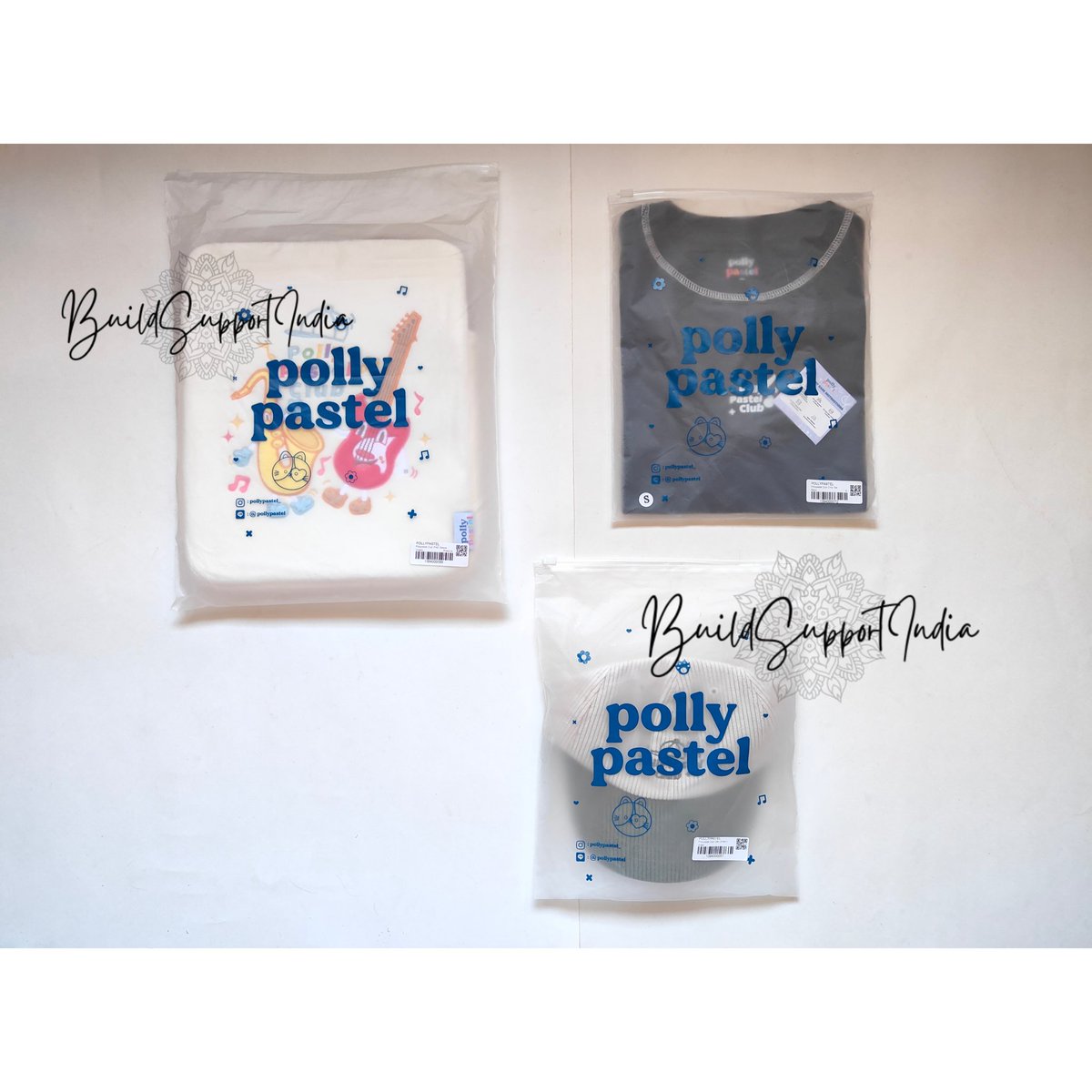 BuildSupportIND's tweet photo. ๐ #BuildINDupdate | Polly Pastel Club Collection ๐
๐จ Received All Polly Pastel Club Collection merch. Admin will send an email of the details of your purchase & ISF soon. Thank you luves ๐โจ
#PollyPastel #PollyPastelbyB
#BuildJakapan #Beyourluve @JakeB4rever https://t.co/B3WWaDjL4F
