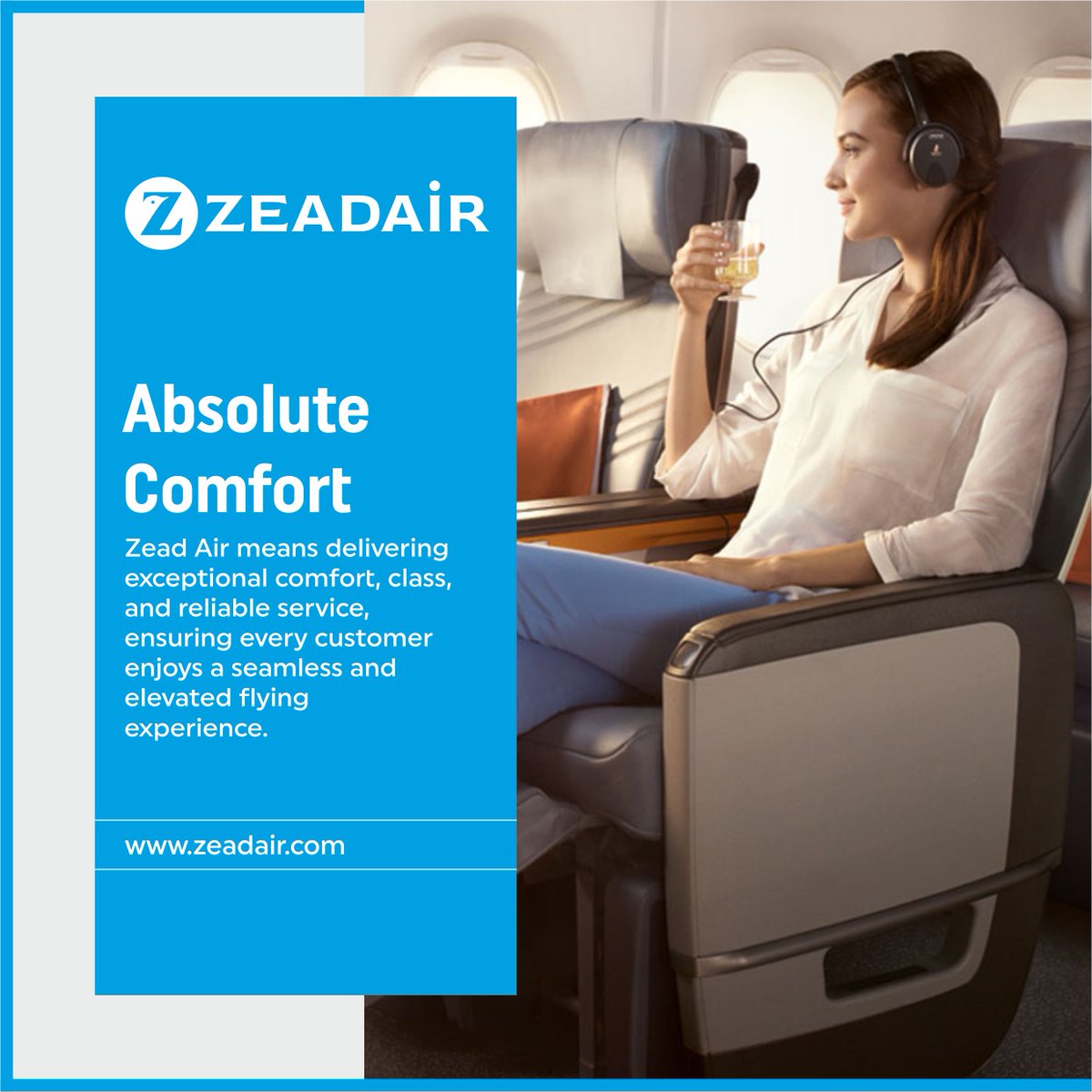 zeadaviation's tweet photo. With the upcoming launch of Zead Air, we are set to deliver exceptional comfort, class, and reliable service, ensuring every customer enjoys a seamless and elevated flying experience. Get ready to embark on a journey where every detail is crafted for your ultimate satisfaction. https://t.co/kt1z97fQf7